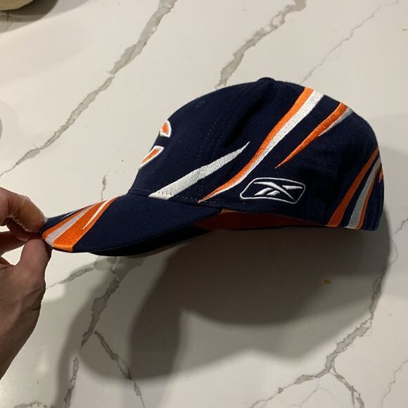 Chicago Bears NFL Baseball Hat Wrap Around Coloring Rare Navy Blue Reebok - Picture 3 of 7